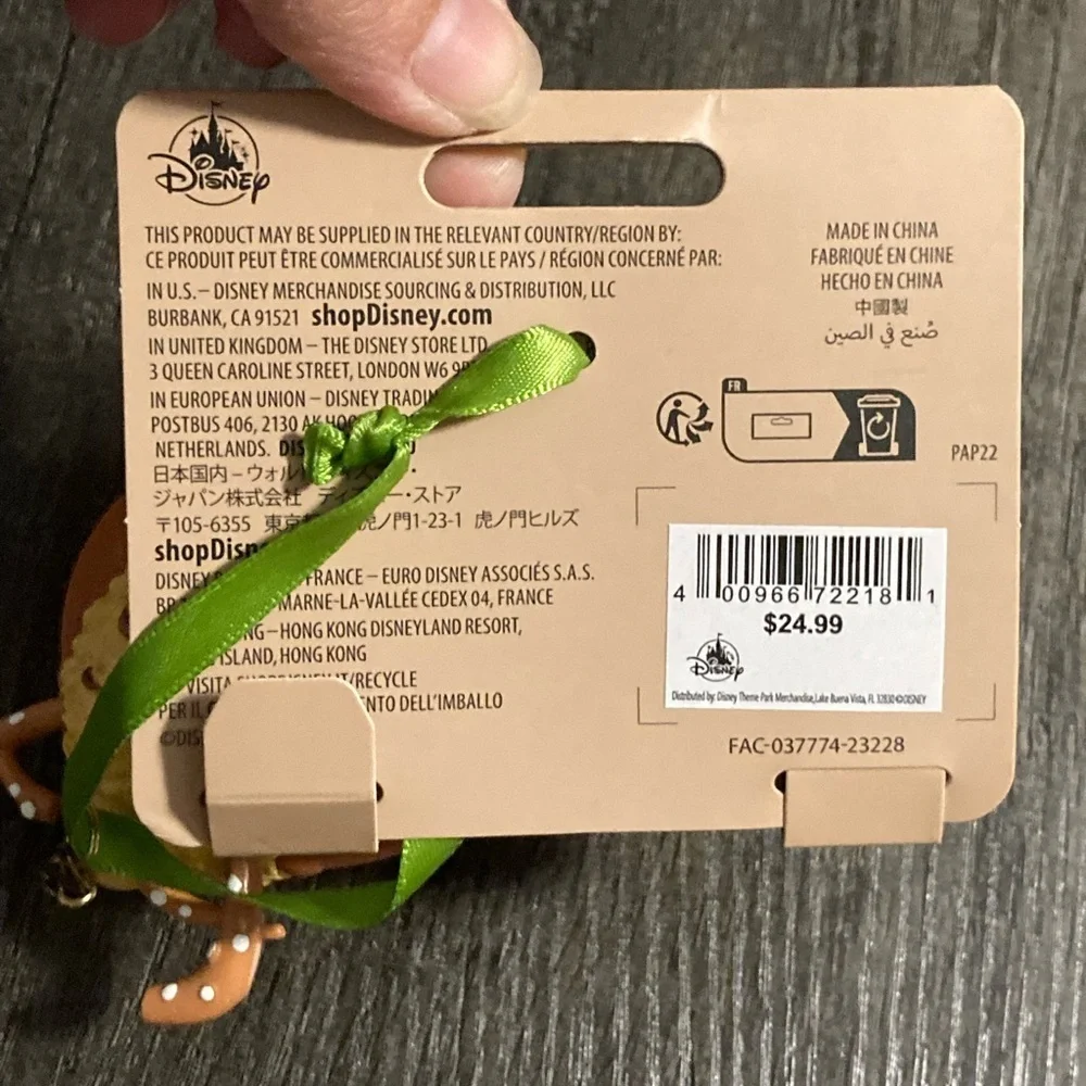 Disney Parks Munchling Reindeer Rice Ceral Christmas Ornament